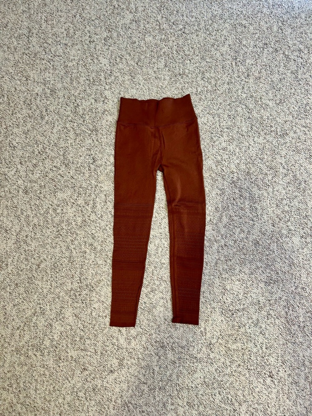 Fabletics SculptKnit High-Waist Leggings in Rust